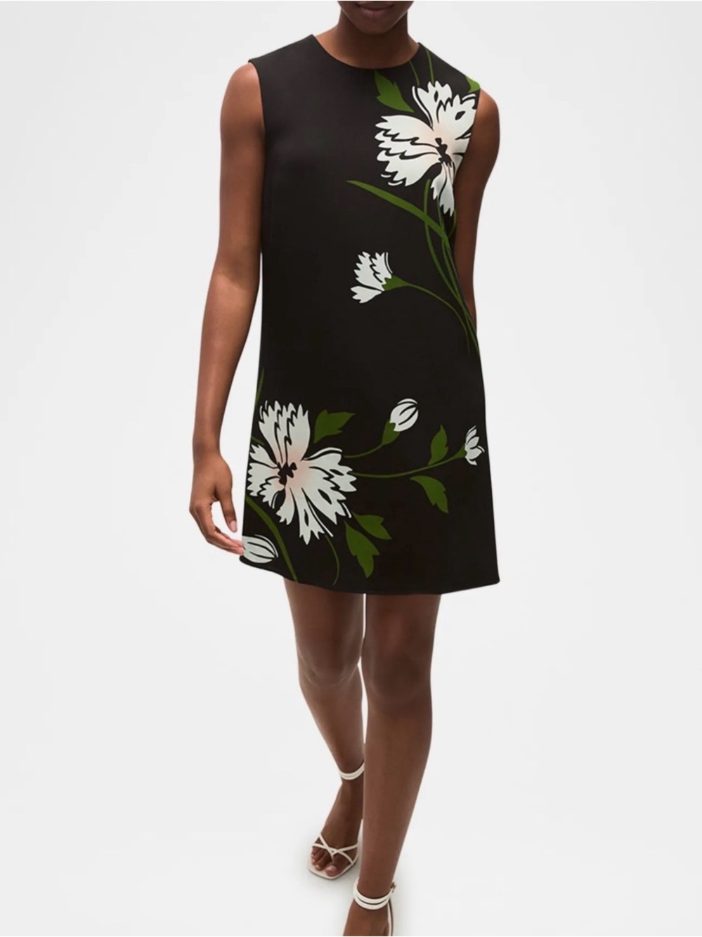 Veronica Beard Cronwell Floral Sleeveless Shift Dress Size 10